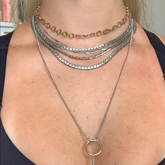 Free people necklace multistand choker Y - Picture 2 of 4